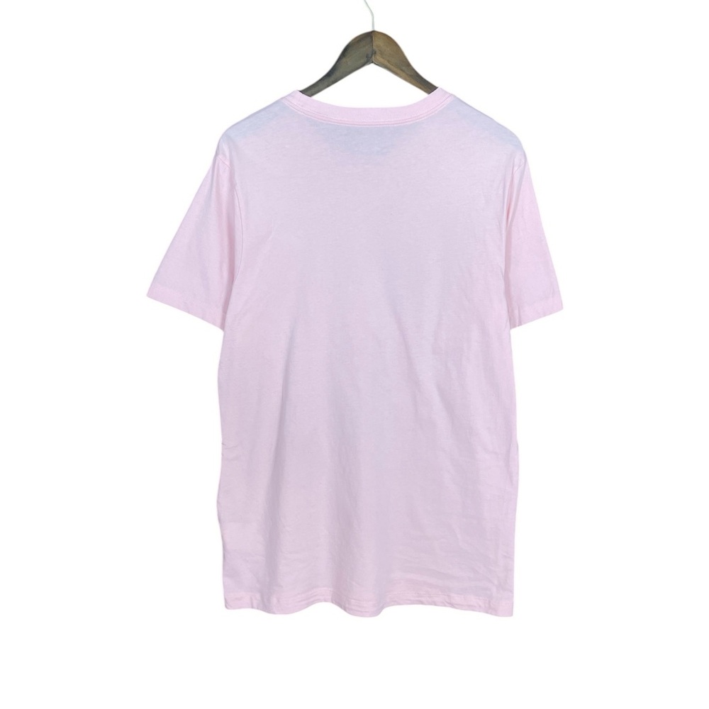 Nike | Embroidered Swoosh Nike Logo Pink Short Sleeve Relaxed Tee - Picture 4 of 6